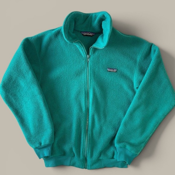 Patagonia Other - Patagonia Vintage 1997 Synchilla Fleece Jacket Small Teal Made in USA S7 Zip